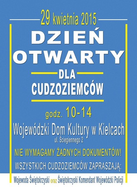 I Dzień Otwarty dla Cudzoziemców Kielce